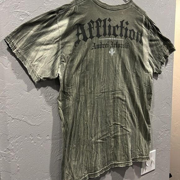 🔥🔥 Y2K AFFLICTION Andrei Arlovski Signature Series 2XL Tee - EXCELLENT Conditi - Picture 9 of 10